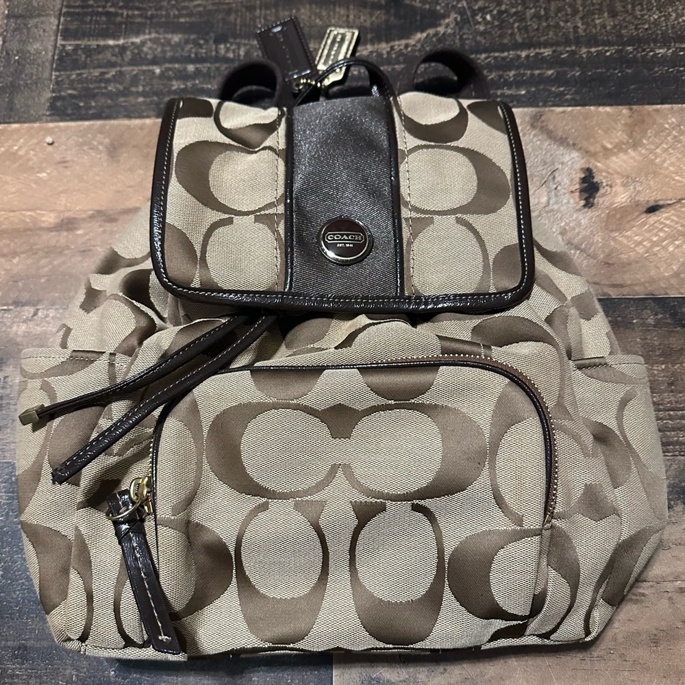 Coach Signature Mini Backpack - Picture 2 of 9